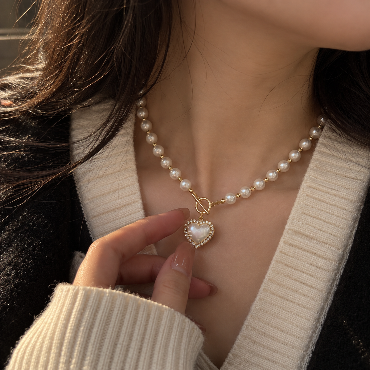 JC Heartline | Korean Heart Necklace